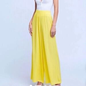 L'agence Women's Yellow Nikita Wide Leg Pants
